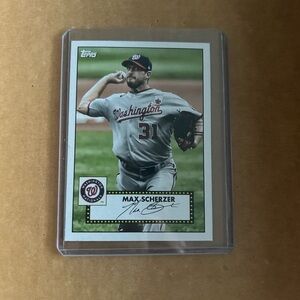 Sherzer- Topps Baseball Trading Card